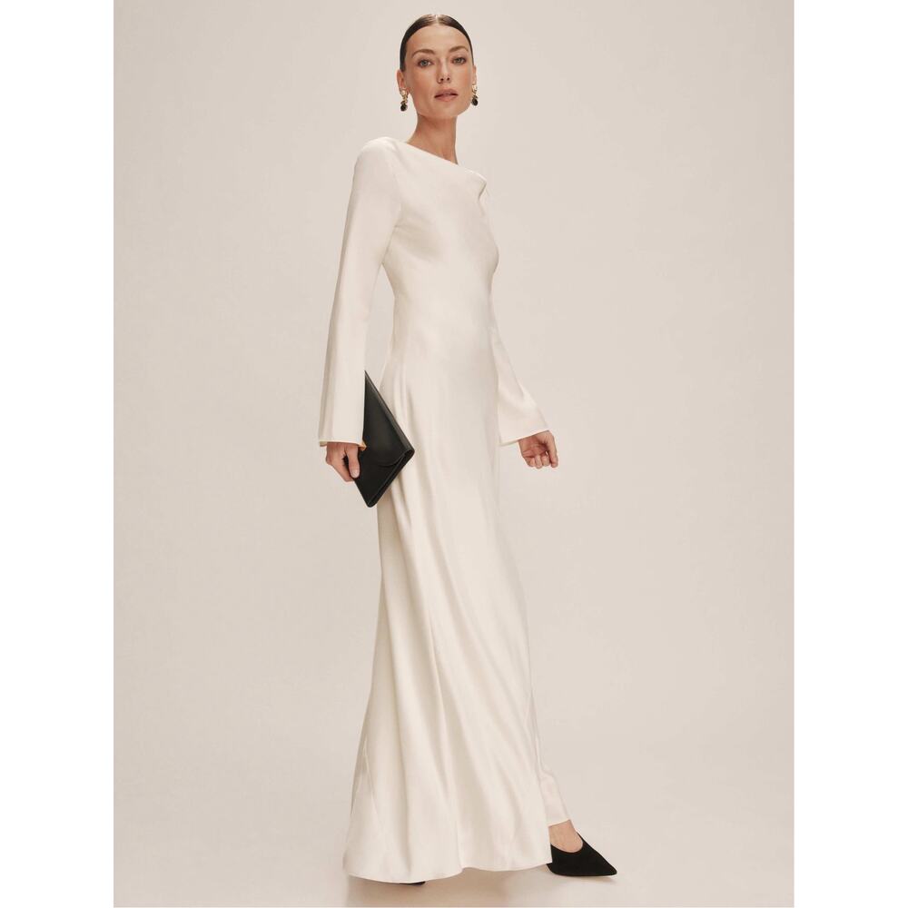 SZ 4 Reformation Ciana Satin Dress